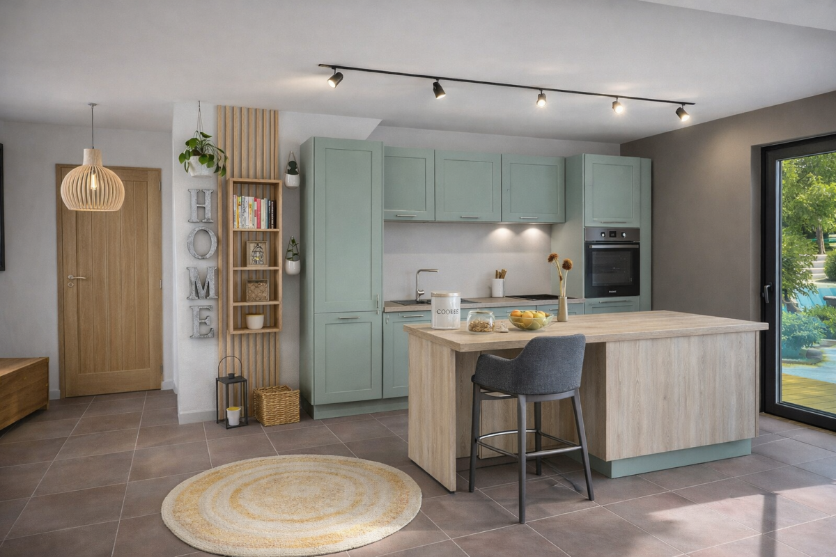 Cascada vert roseau en îlot