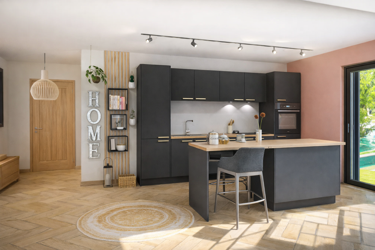 Easytouch noir en îlot