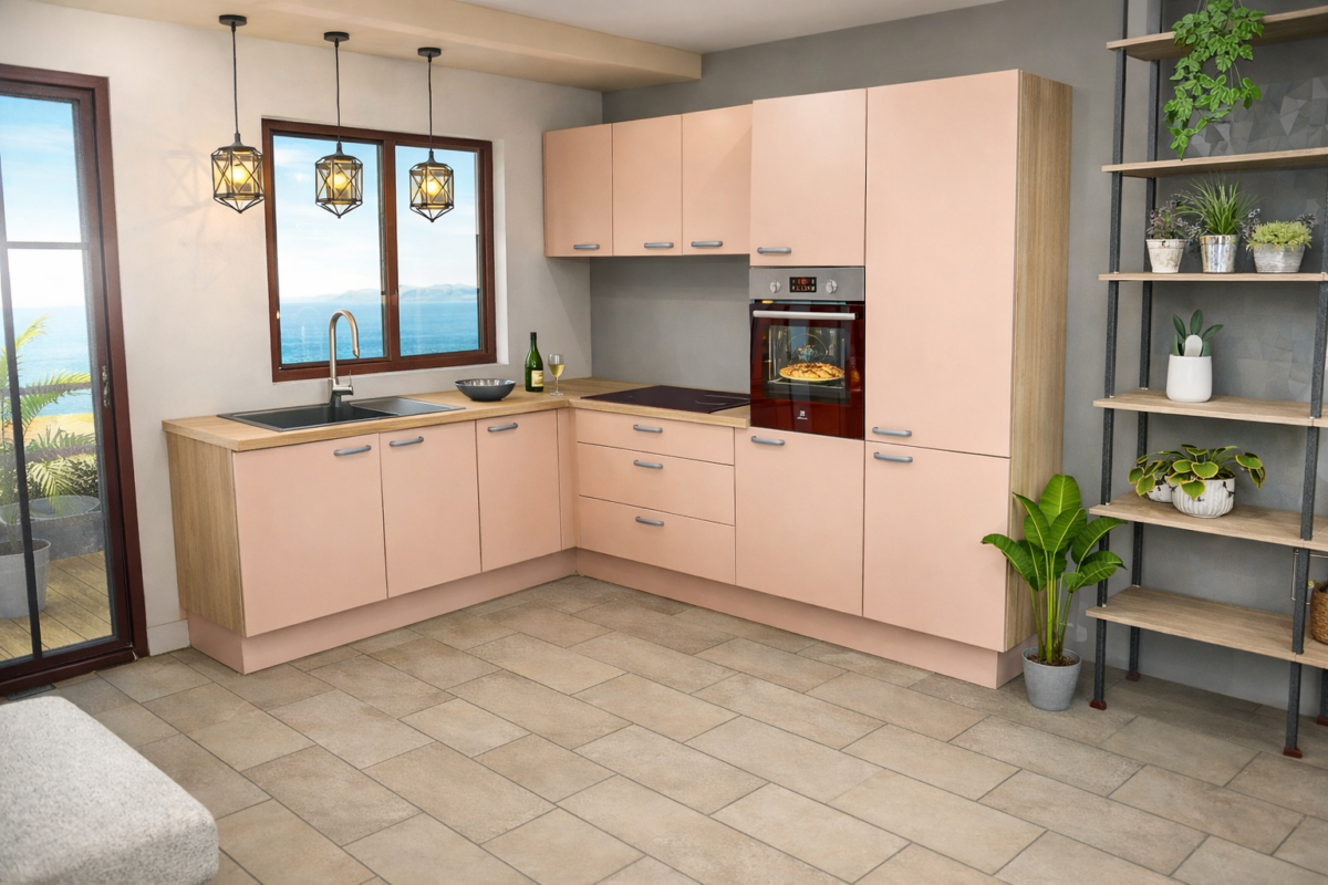 Senso rose corail en L