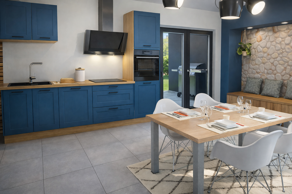 Cascada bleu linéaire