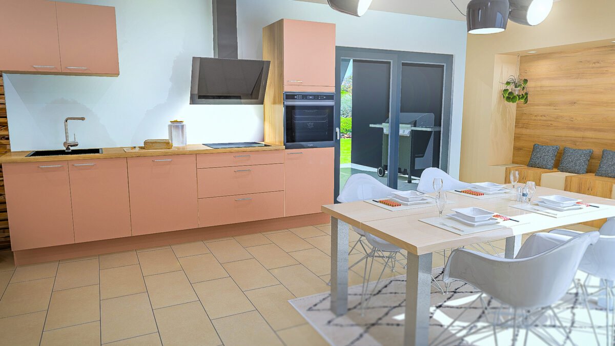 Senso rose corail linéaire